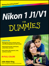 Nikon 1 J1/V1 For Dummies (eBook)
